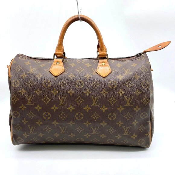 Louis Vuitton Monogram Speedy 35 W/Bag/Padlock Hand Bag lux413-093025 - Picture 3 of 16